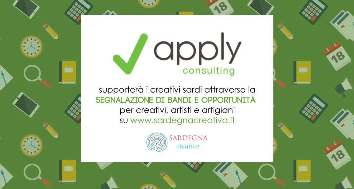 Apply Consulting e Sardegna Creativa: bandi e opportunità per creativi